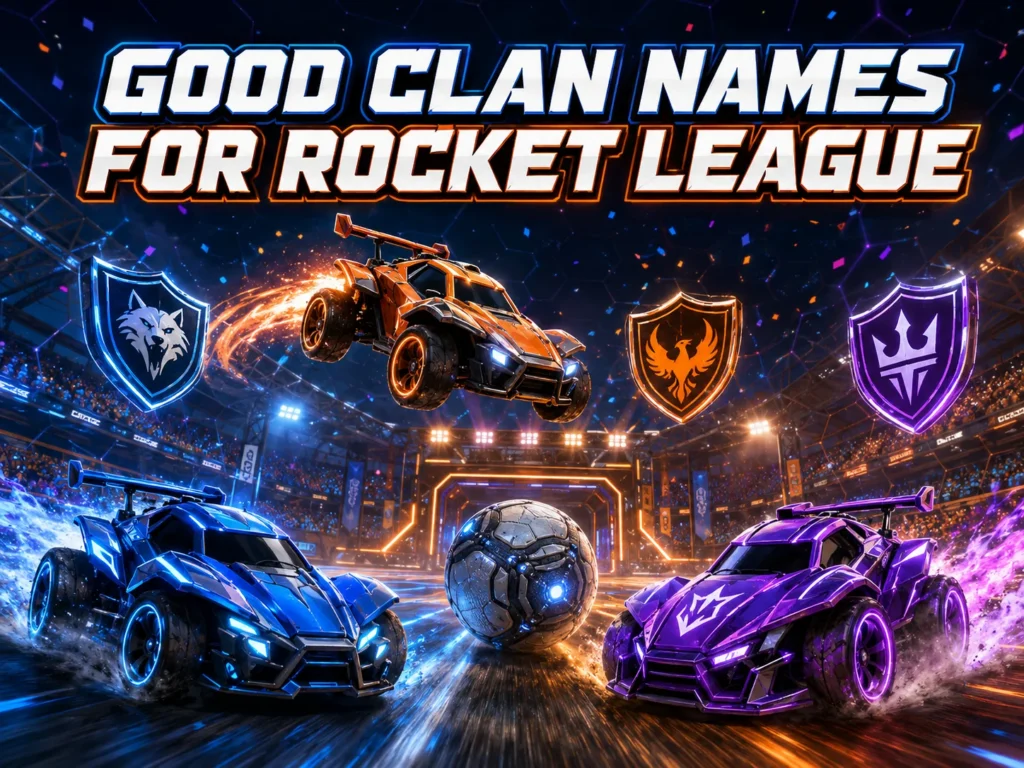 300+ Good Clan Names for Rocket League: Funny & Cool