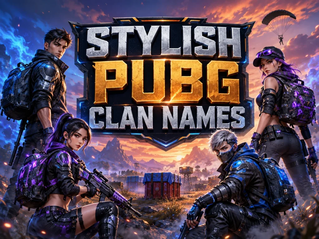 Stylish PUBG Clan Names: Cool and Unique Ideas
