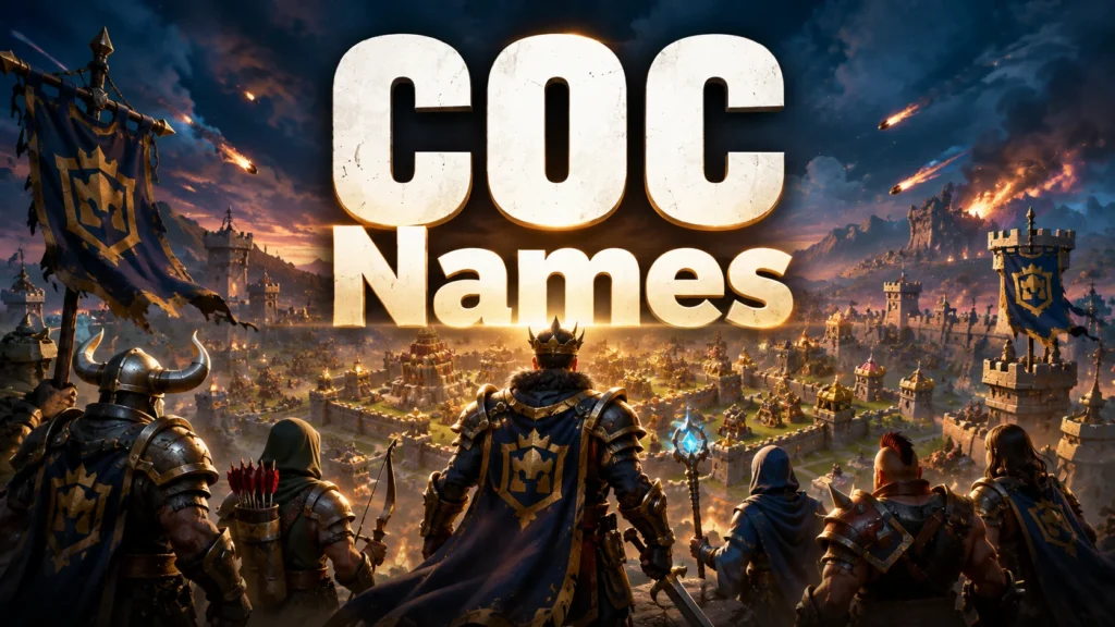 COC Names: 150+ Cool, Funny & Rare Name Ideas