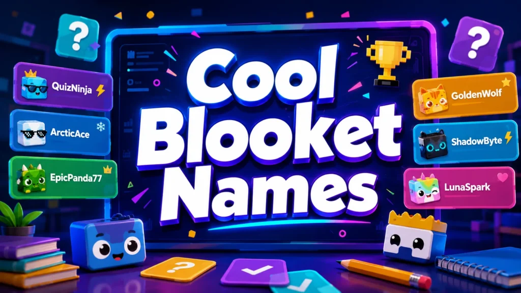 Cool Blooket Names: 200+ Funny & Creative Ideas