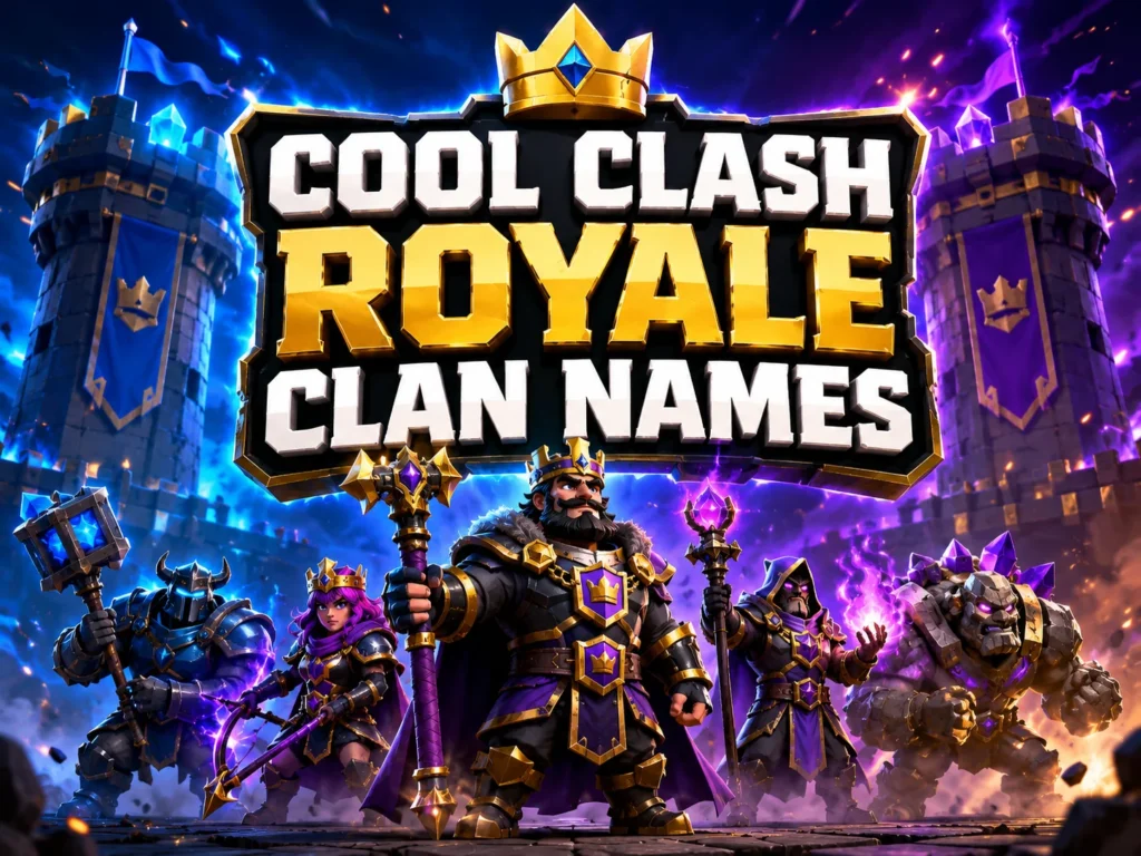 200+ Cool Clash Royale Clan Names and Tags