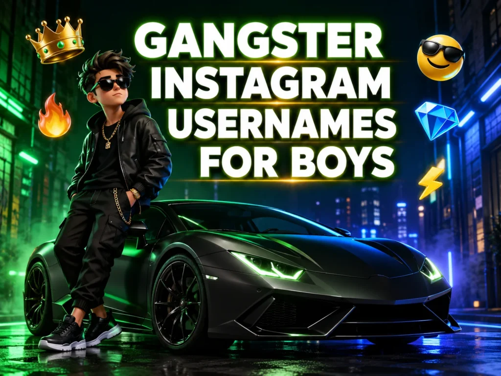 150 Gangster Usernames for Instagram for Boys
