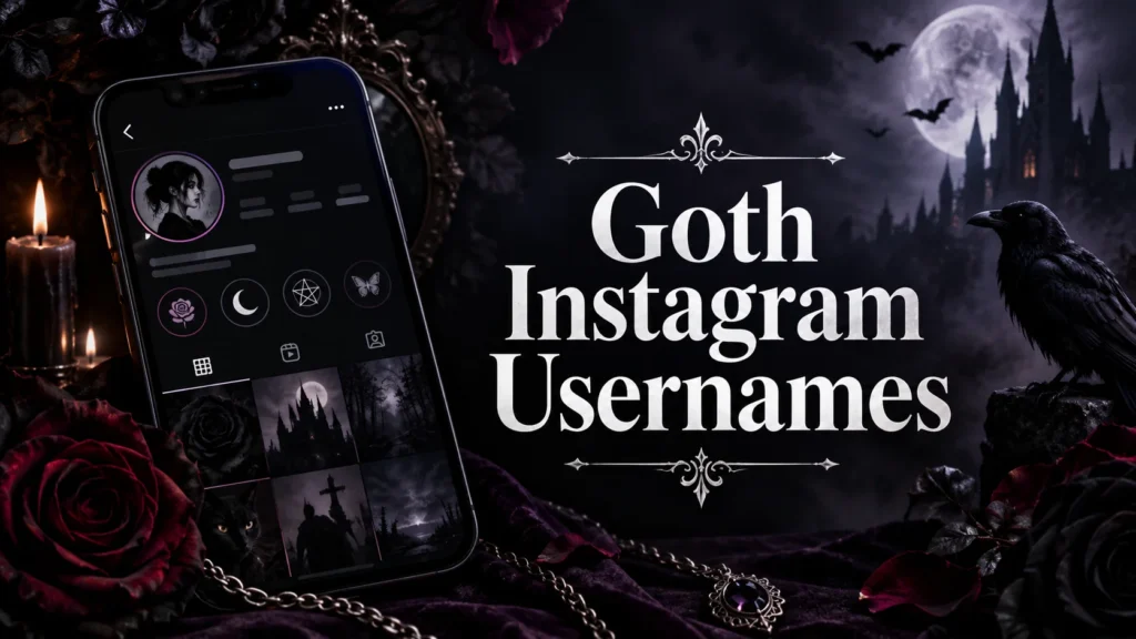 Goth Instagram Usernames: 250+ Dark, Aesthetic, Cute & Unique Ideas