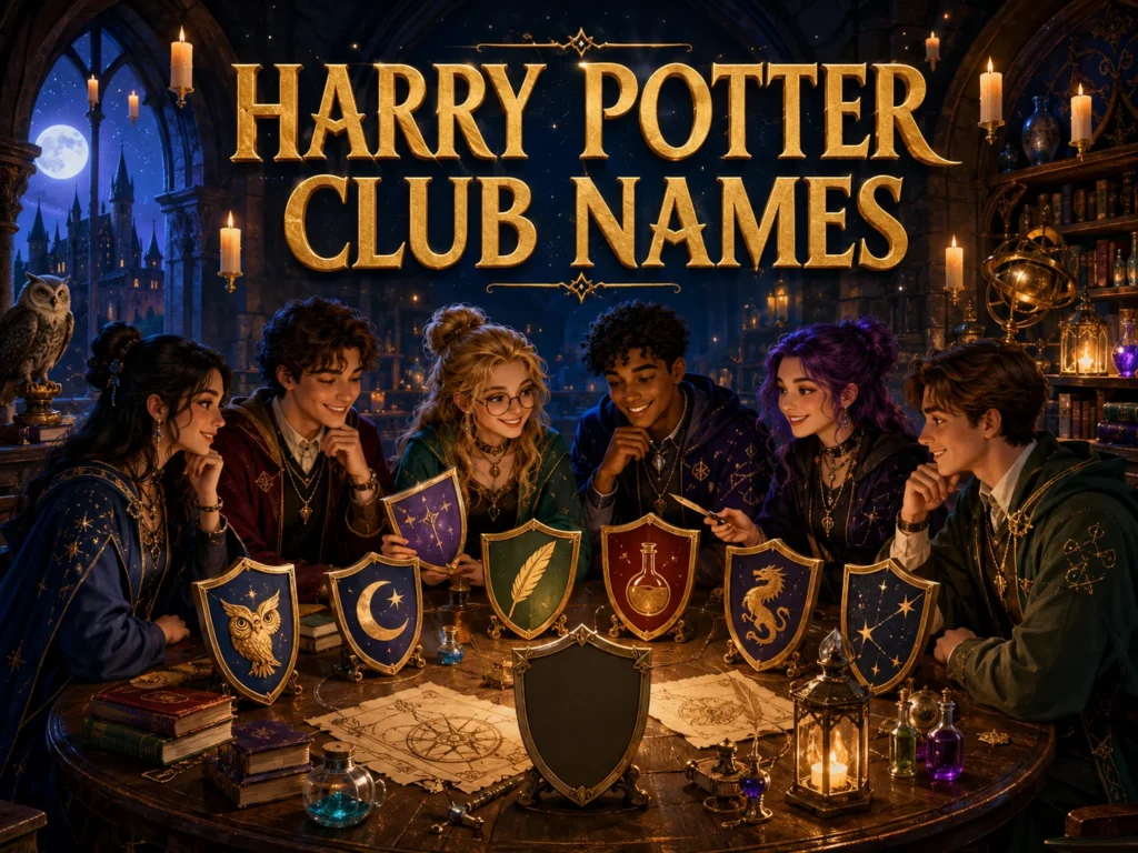 300+ Harry Potter Club Names: Magical, Funny & Unique