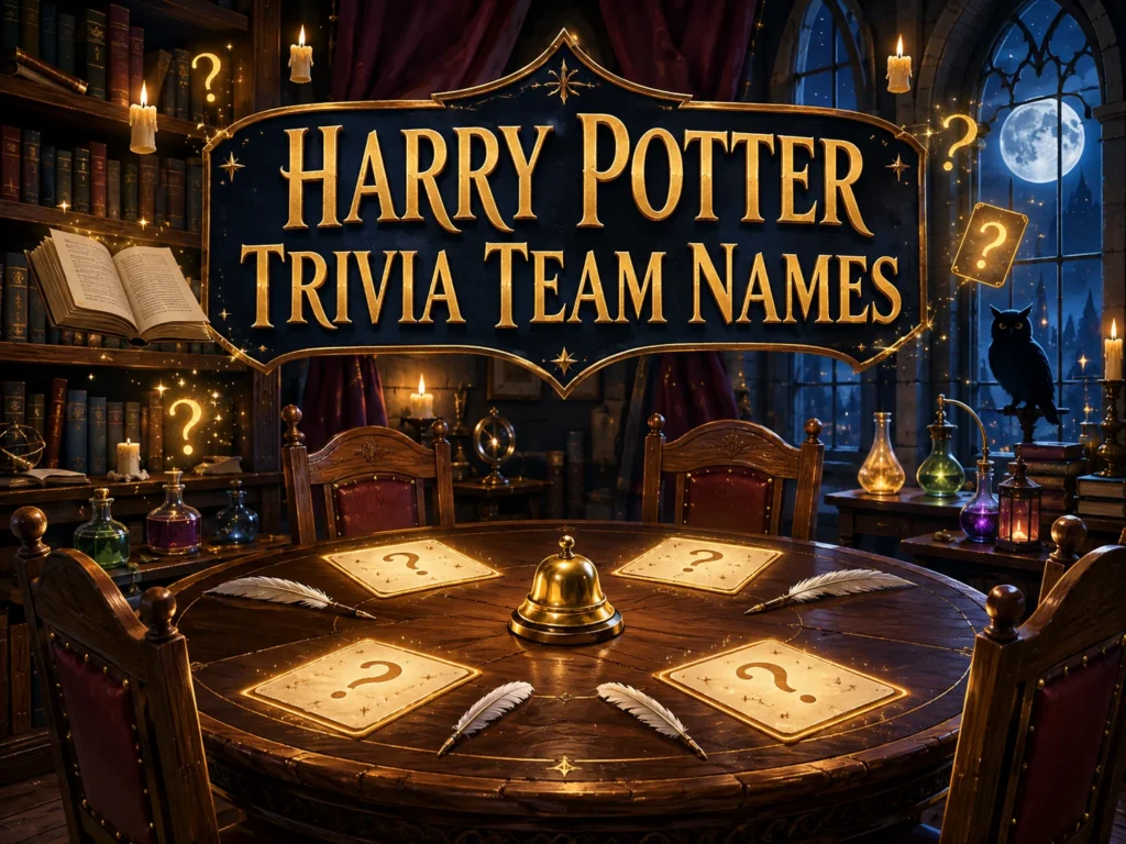 120+ Harry Potter Trivia Team Name Ideas