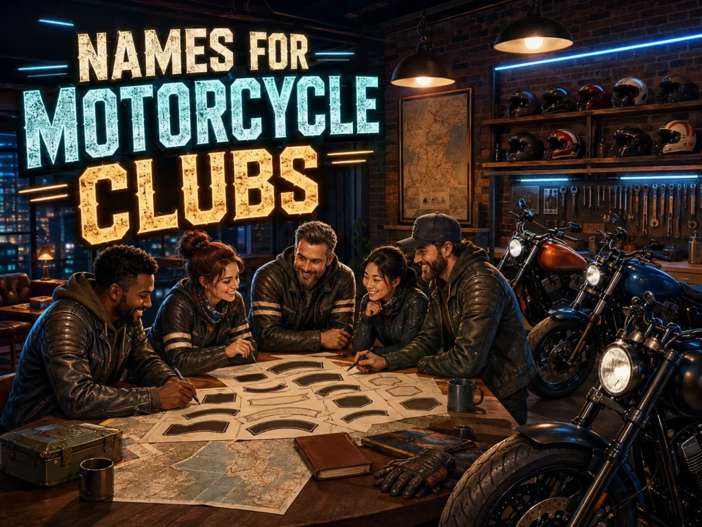 250+ Names for Motorcycle Clubs: Cool and Badass Ideas