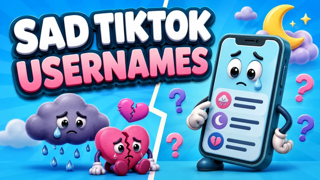 60+ Sad TikTok Usernames with Deep Meanings
