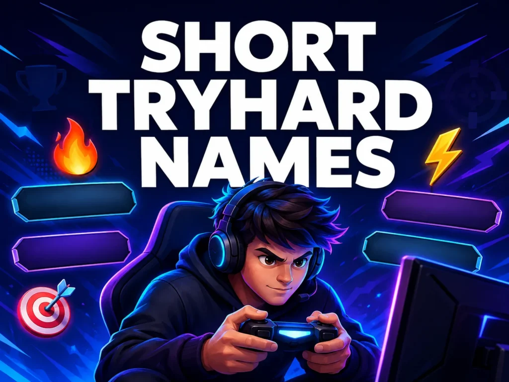 250+ Short Tryhard Names for Gamers