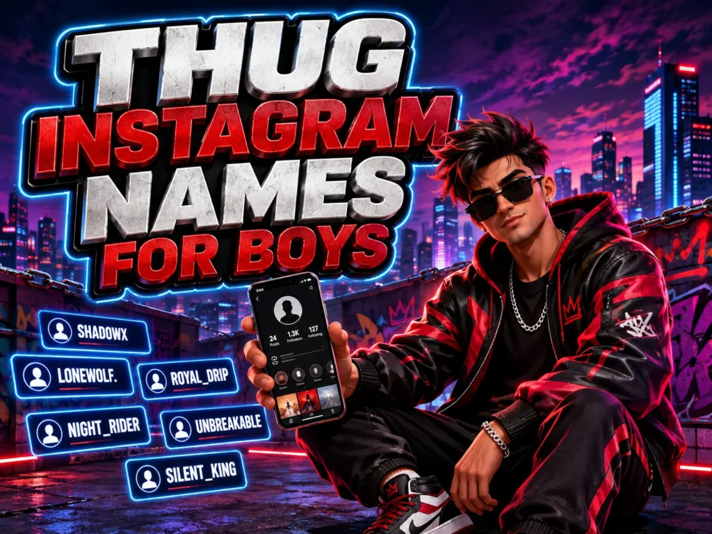 250+ Thug Names for Instagram for Boy (Cool & Rare)