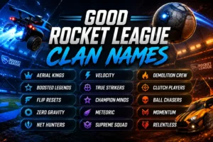 good-rocket-league-clan-names