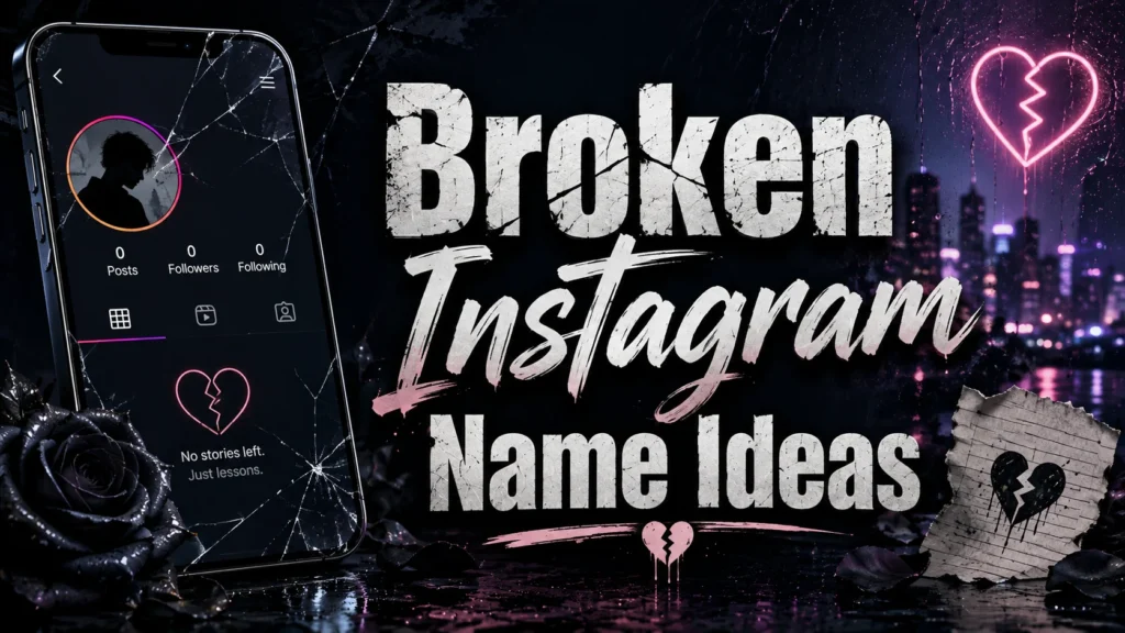 Insta Broken Name Ideas: 250+ Sad & Aesthetic Names